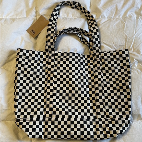 VANS Tell All zip Canvas Tote Bag - Picture 7 of 15